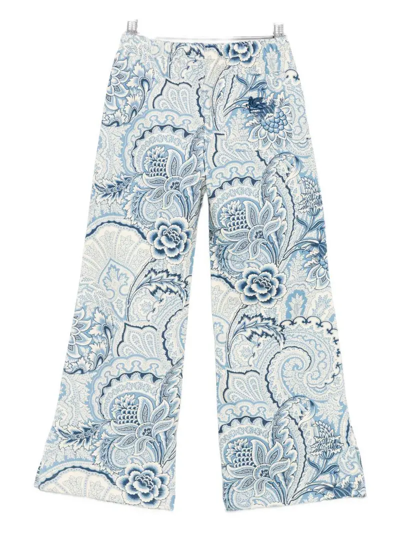 Pantaloni con Stampa Paisley Avorio blu miniatura 2