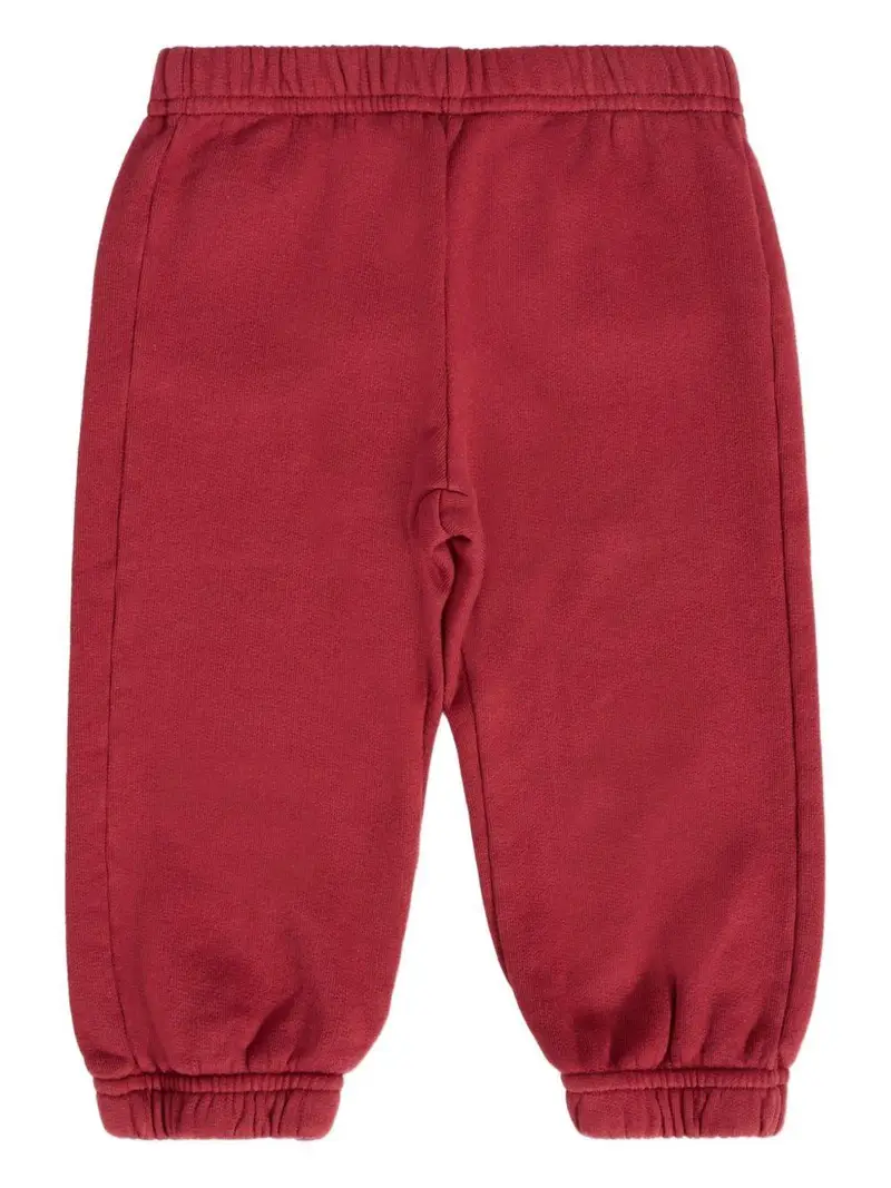 Pantaloni Sportivi con Logo Ricamato Bordeaux