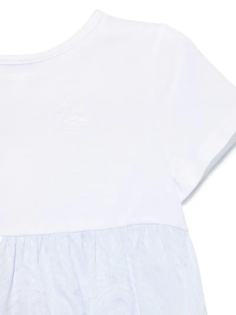 Tutina bicolor neonato Azzurro miniatura 3