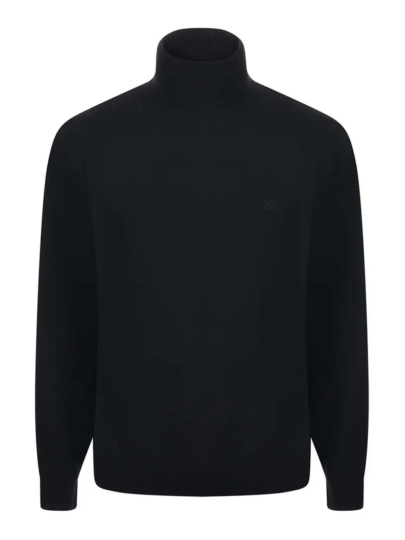 Maglione a collo alto Nero