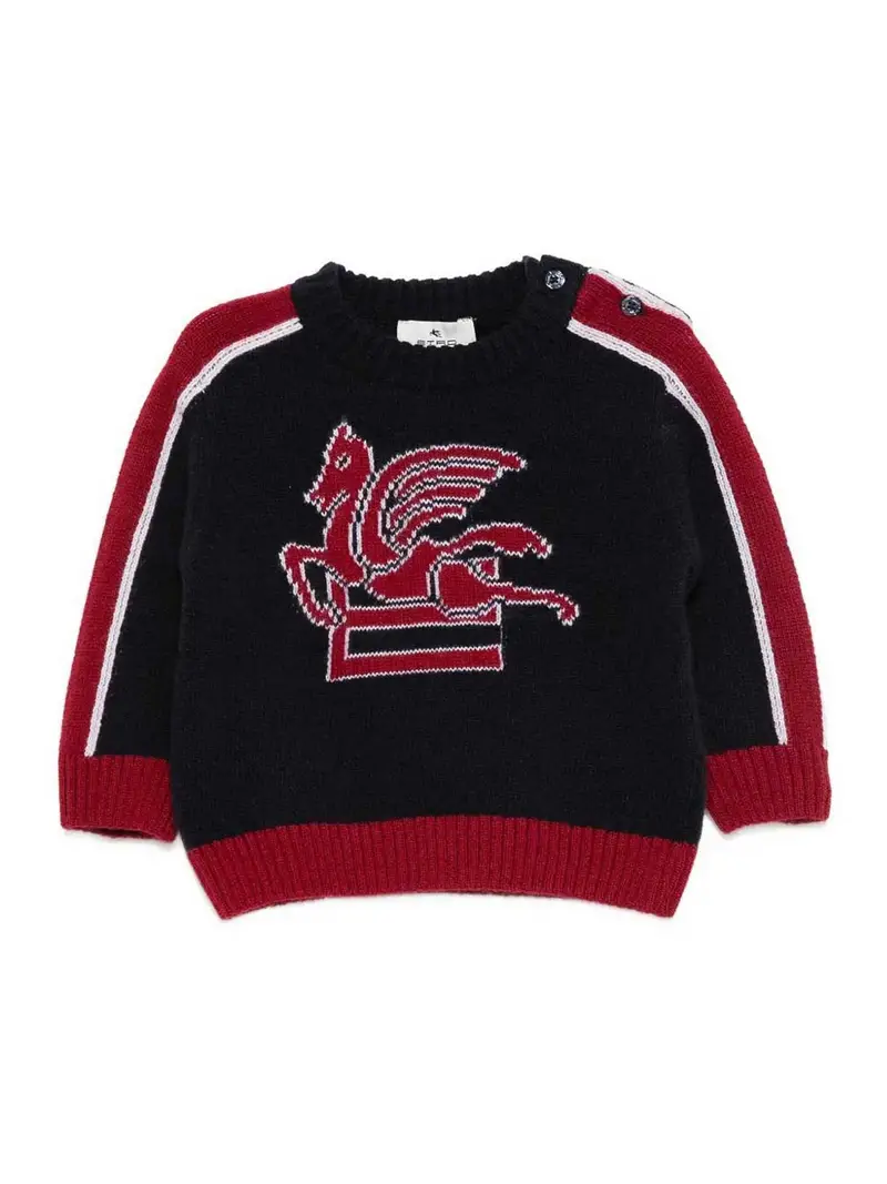 Maglione Con Motivo Pegasus Blu