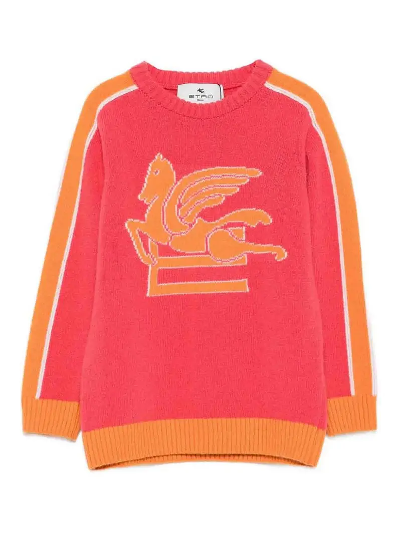Maglione Con Motivo Pegasus Color Carne E Neutri