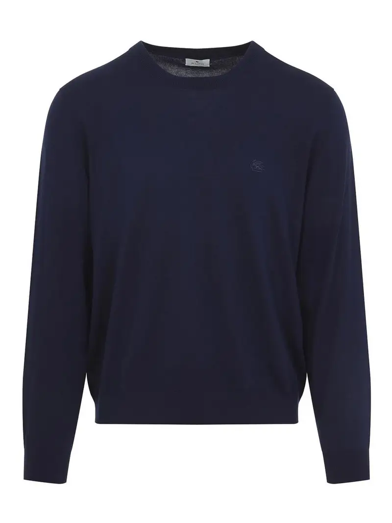 Maglione lavorato a maglia Blu