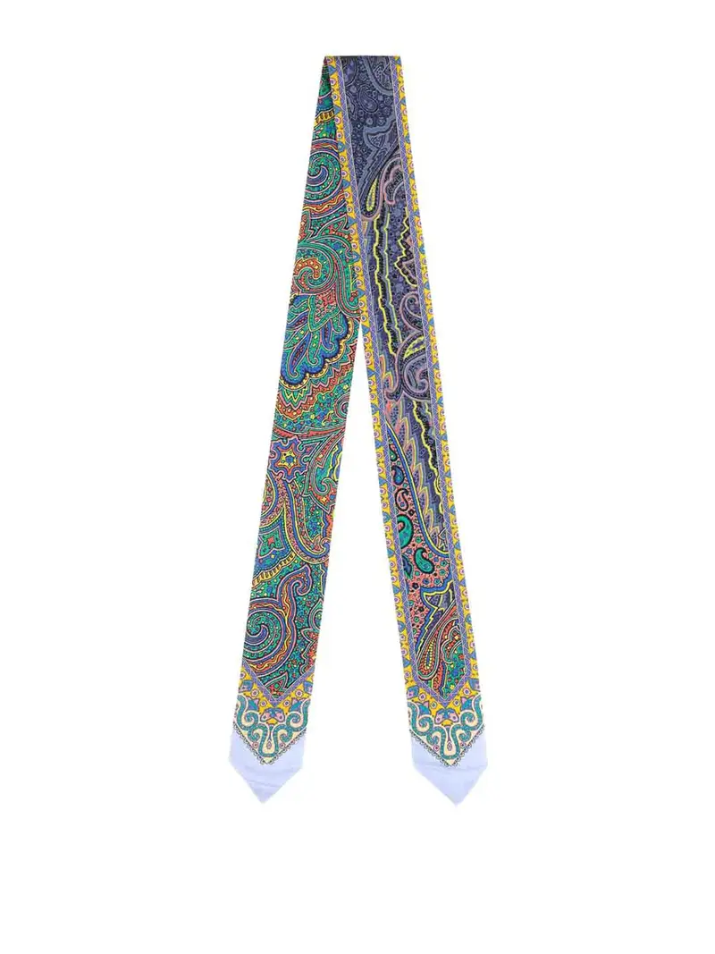 Maxi motivo cashmere di seta Multicolore