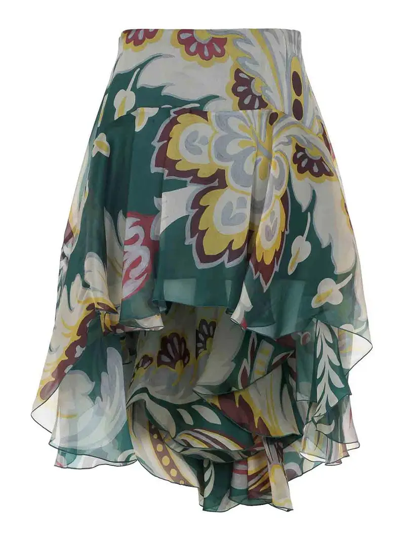 Mini gonna asimmetrica Blu