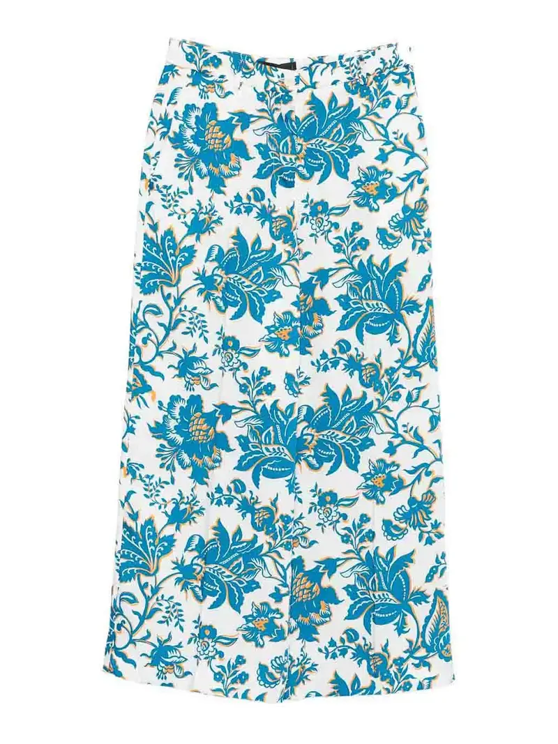 Pantaloni stampati Azzurro