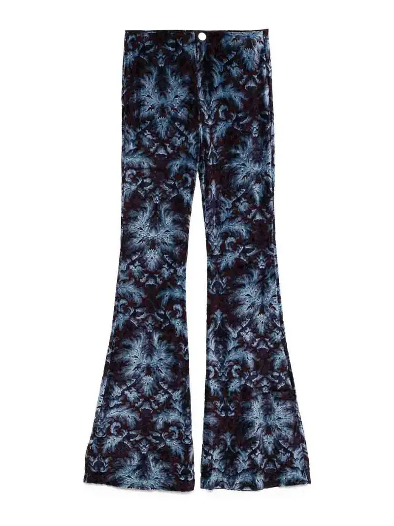 Pantaloni stampati Blu
