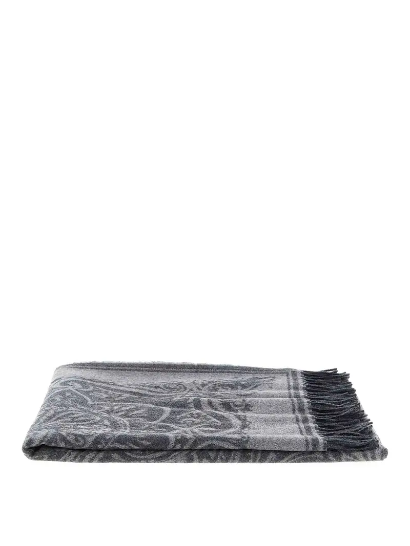 Plaid di Alocasia Grigio