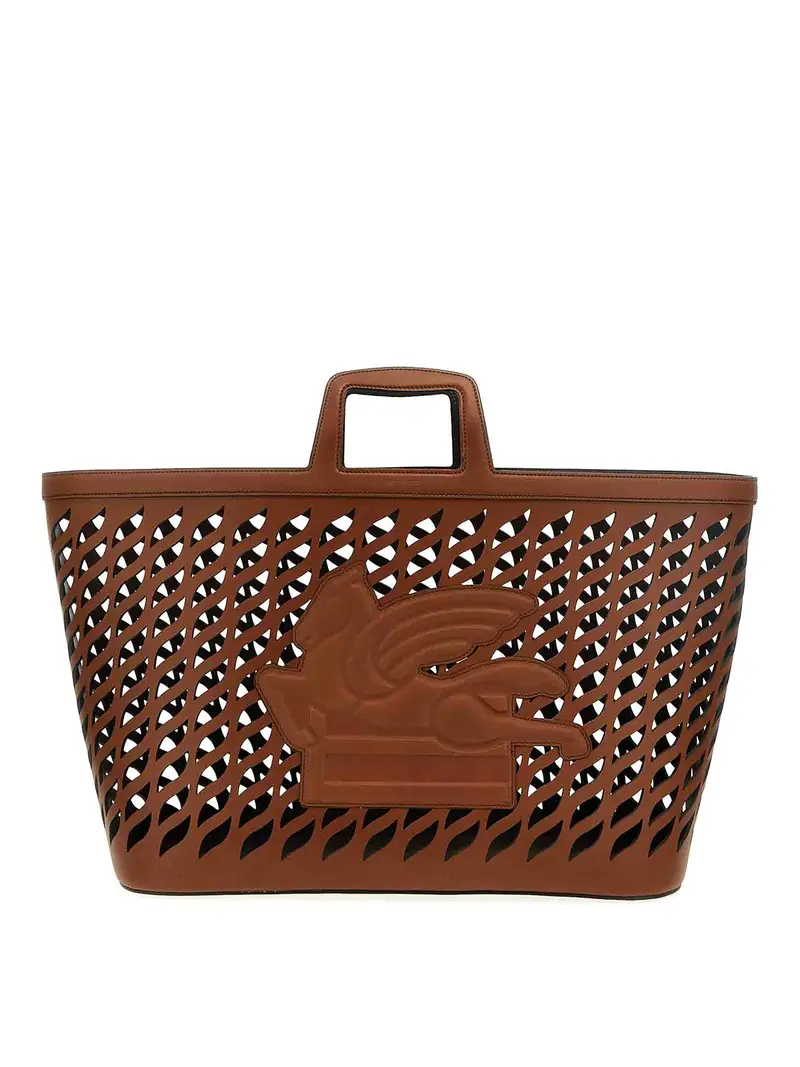 Porta plaid in pelle Marrone