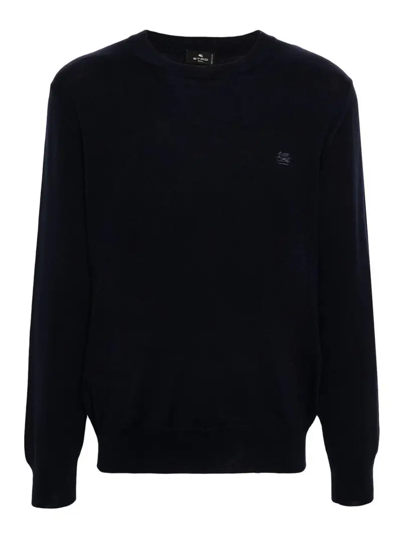 Pullover in maglia Blu scuro