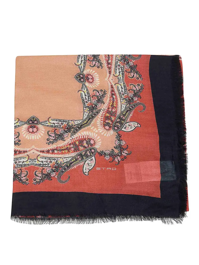 Scialle Aida da donna 140 X 140 St Rosso