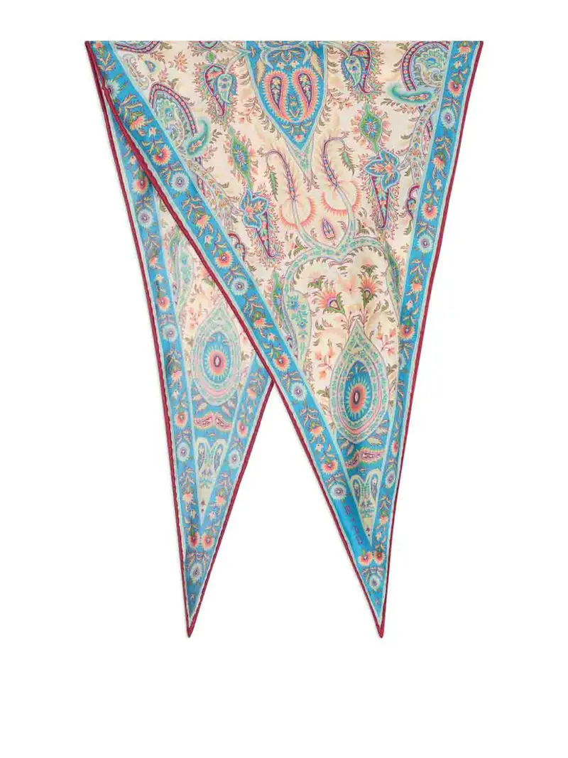 Sciarpa con stampa Paisley Multicolore