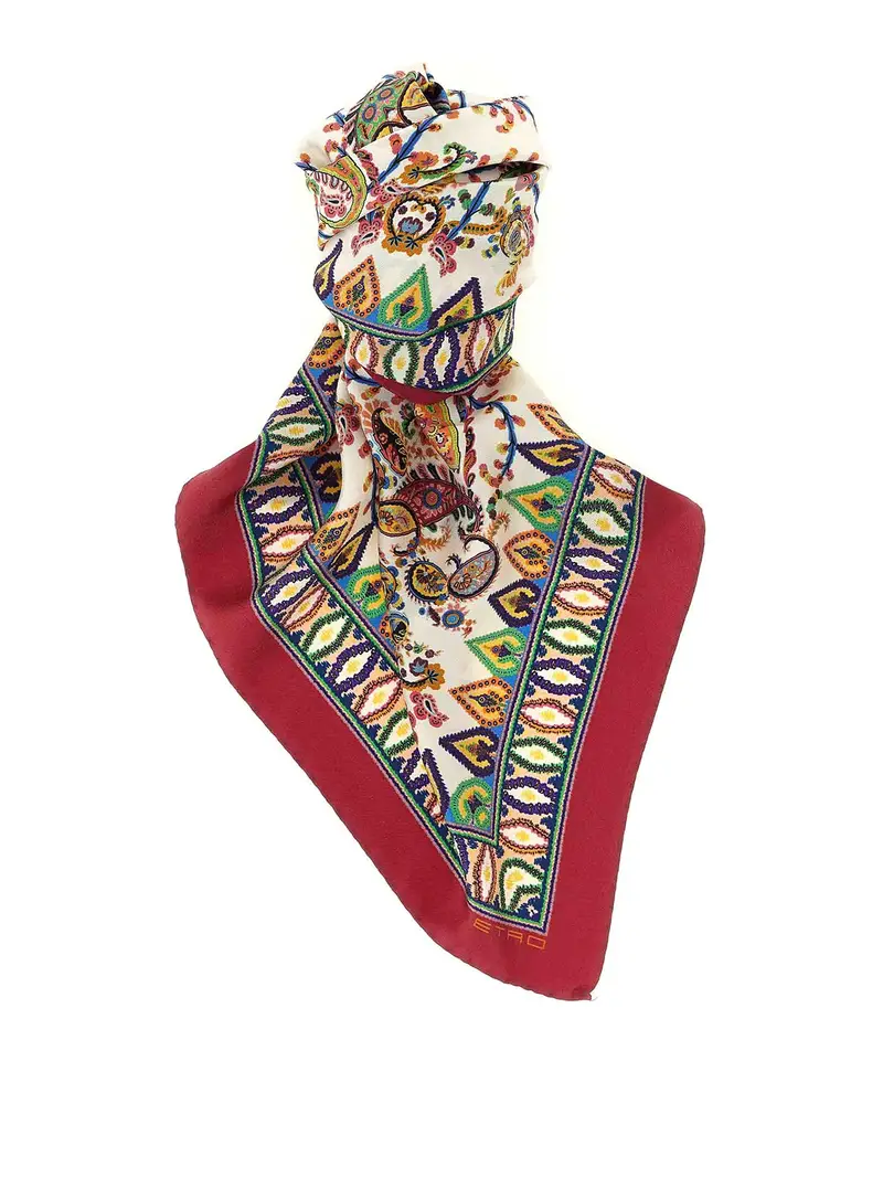 Sciarpa Paisley floreale Multicolore