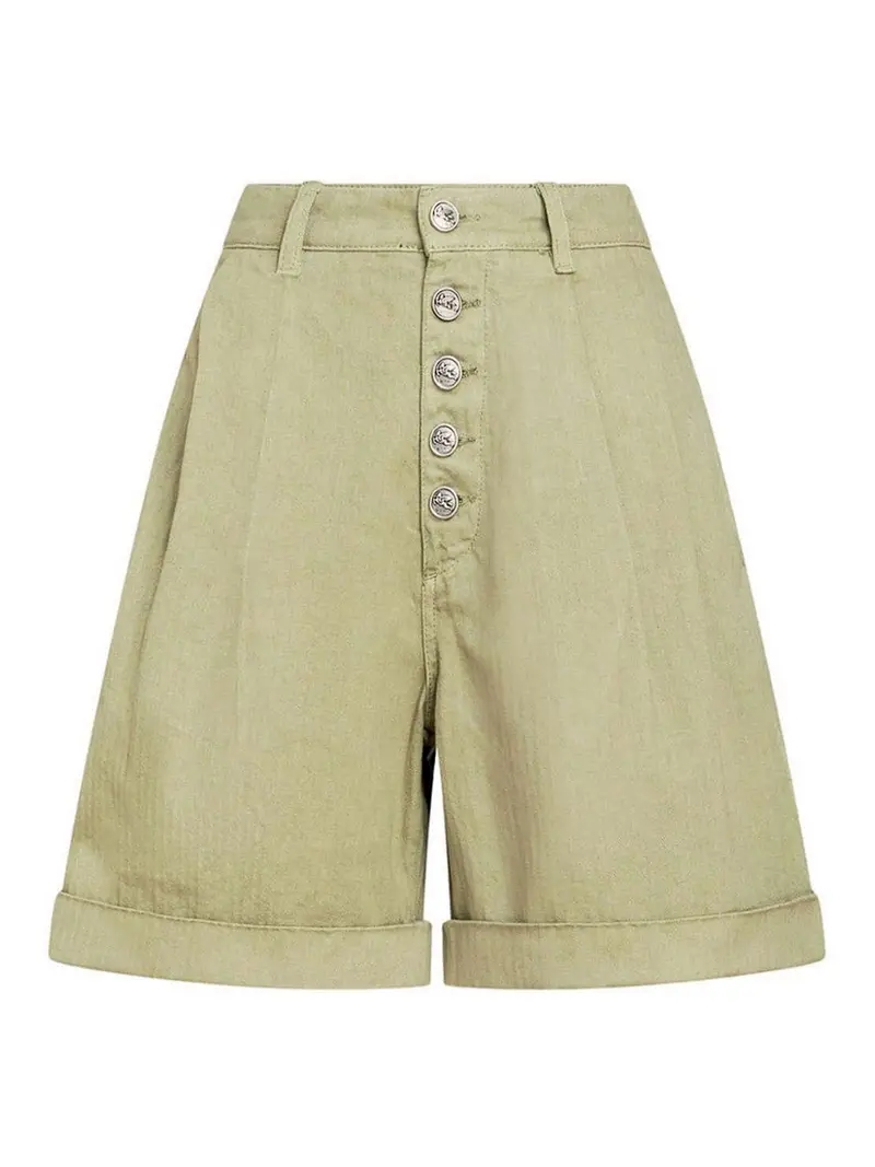 Shorts con motivo spinato Verde