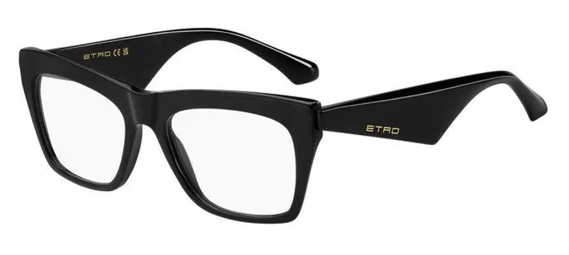 ETRO Unisex ETRO 0007 807 Montature da vista Acetato Nero  Squadrata