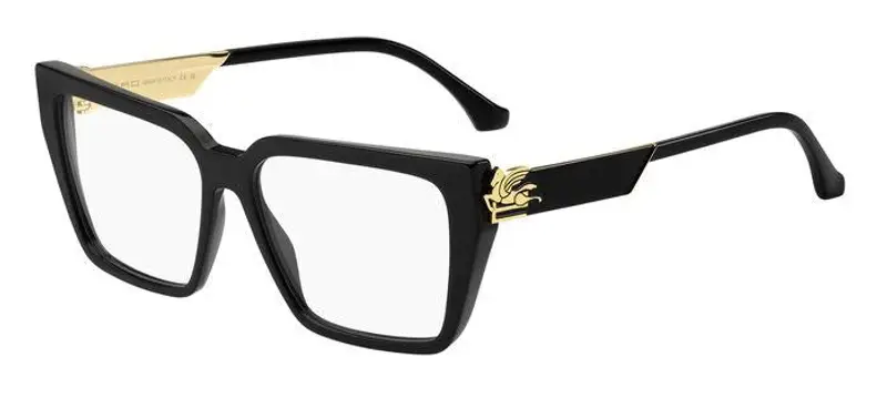 ETRO Unisex ETRO 0030 807 Montature da vista Acetato Nero  Squadrata
