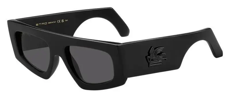 ETRO Unisex ETRO 0032/G/S 807/IR Occhiali da sole Plastica Nero Grigio Squadrata Normale