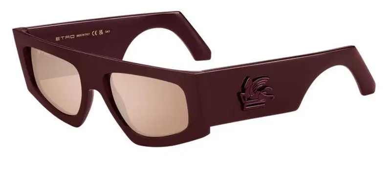 ETRO Unisex ETRO 0032/G/S LHF/2S Occhiali da sole Plastica Bordeaux Marrone Squadrata Specchiate Flash