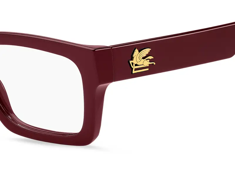 ETRO Unisex ETRO 0082 LHF Montature da vista Polyamide Bordeaux Squadrata Normale miniatura 2