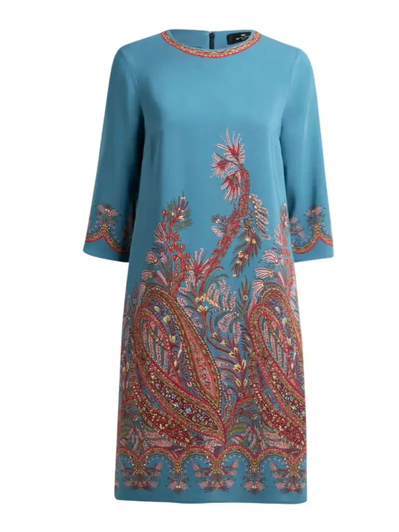 vestiti casual donna etro - knee dresses - azzurro LIGHT BLUE