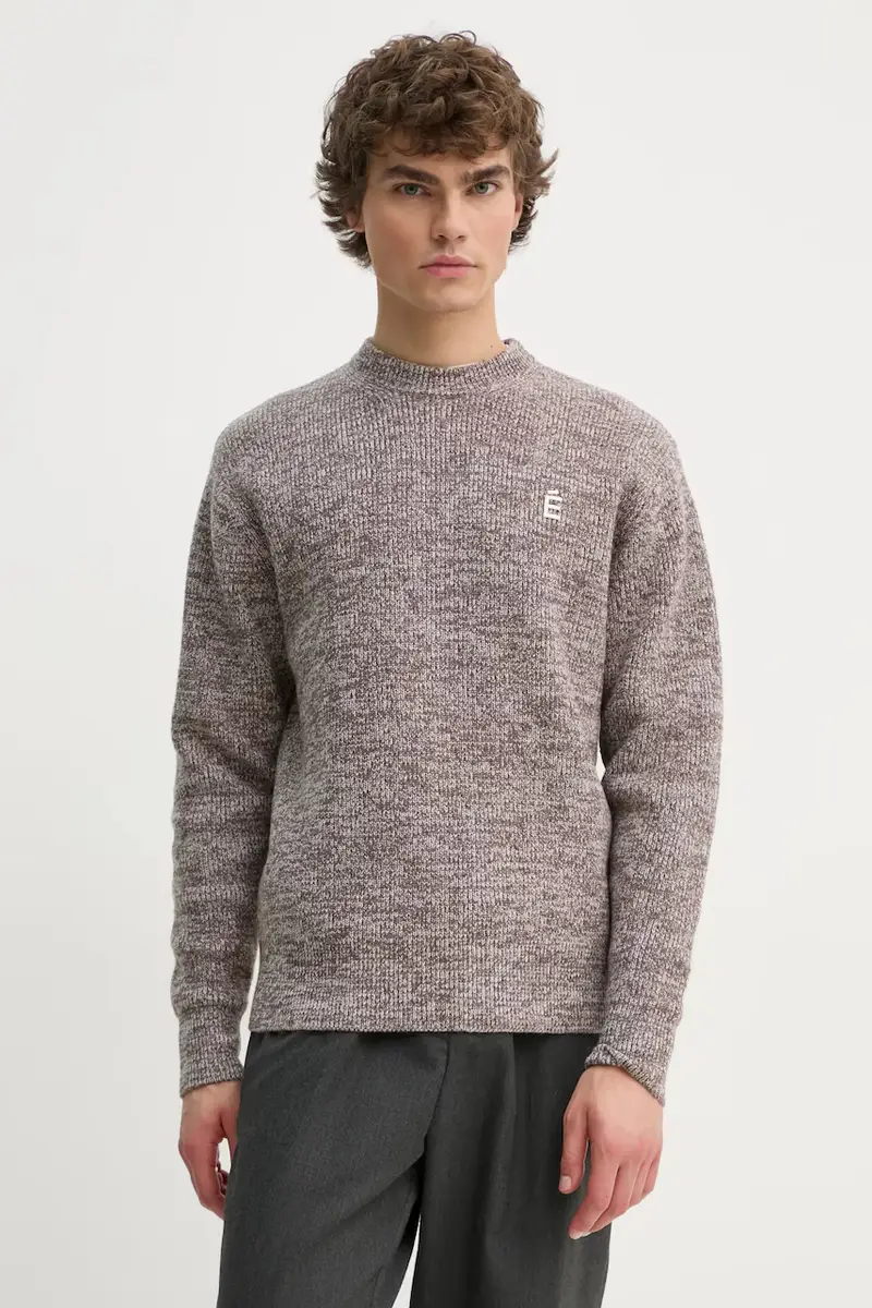 maglione in lana uomo colore beige H24MMKNI601