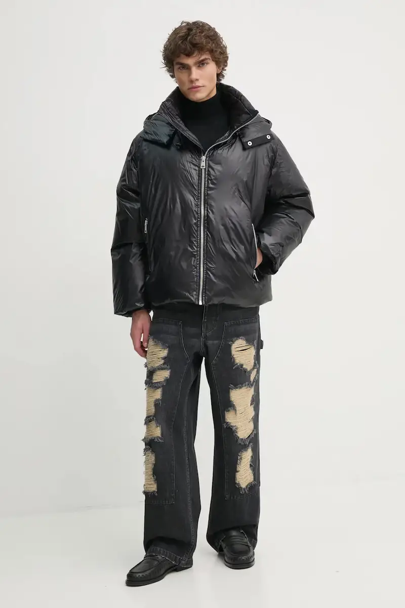 piumino uomo colore nero H24MMOUT714 miniatura 2