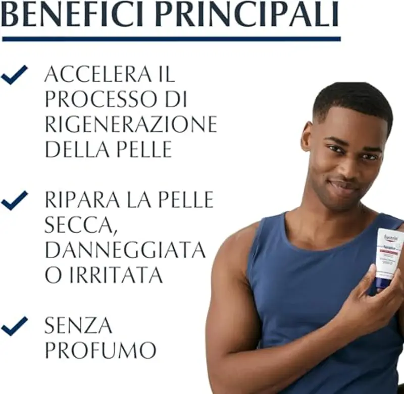 Eucerin Aquaphor Trattamento Riparatore 45 ml, Crema idratante corpo e viso per favorire il processo di guarigione miniatura 2