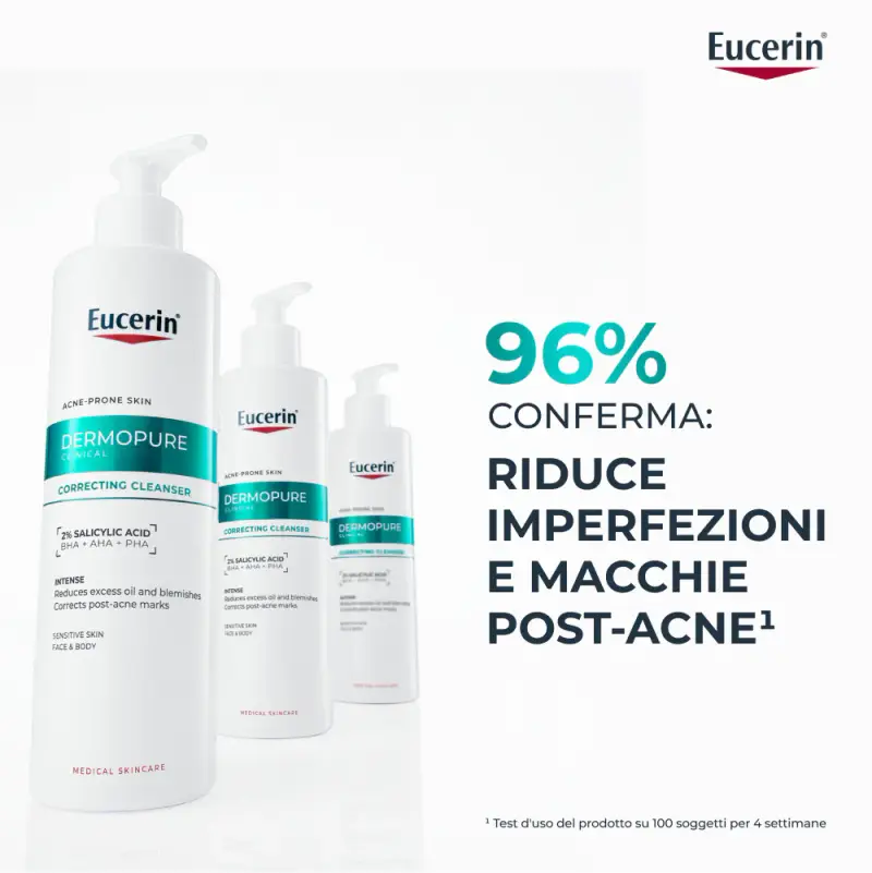 Dermopure Detergente Tripla Azione - Gel detergente viso, Crema antimacchie viso, Crema viso pelle grassa miniatura 2