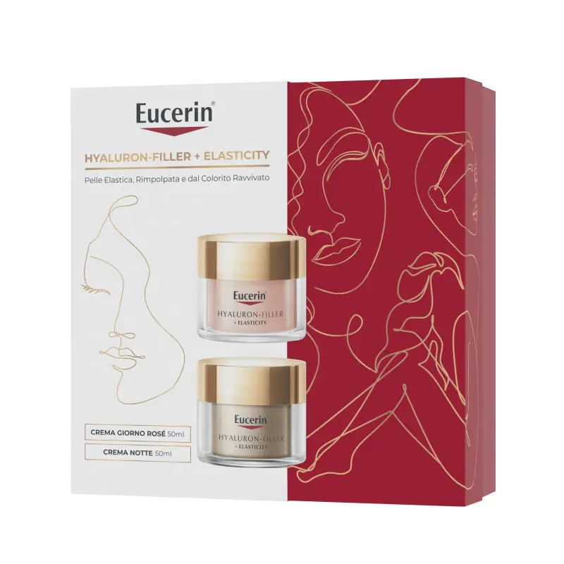 Hyaluron-Filler + Elasticity Cofanetto Hyaluron-Filler Elasticity Crema Giorno Rosé SPF 30 + Crema Notte - Trattamento antietà pelli mature