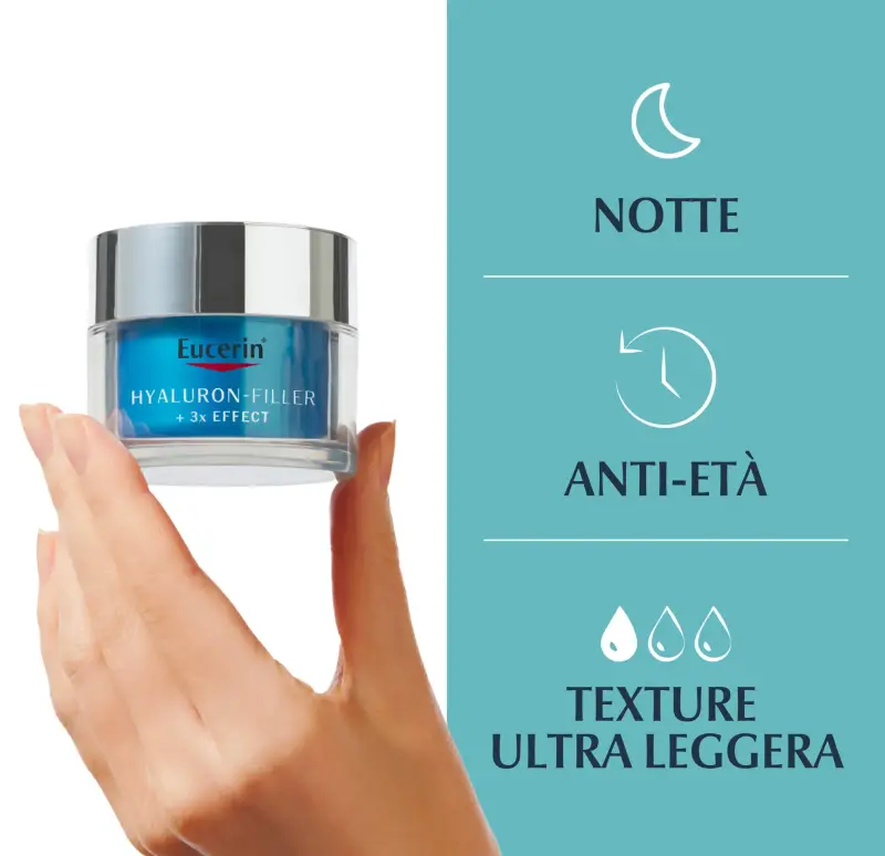 Hyaluron-Filler Hyaluron-Filler + 3x Effect Booster Idratante Notte - Crema antirughe, Crema idratante viso miniatura 3