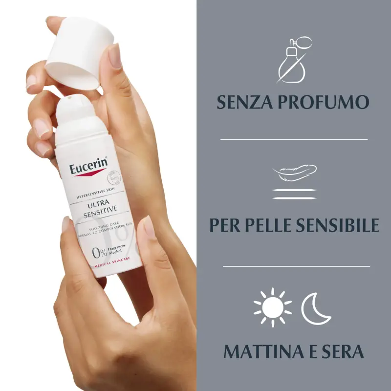 Pelle Ipersensibile UltraSENSITIVE Trattamento Lenitivo Pelle da normale a mista - Crema idratante viso miniatura 3