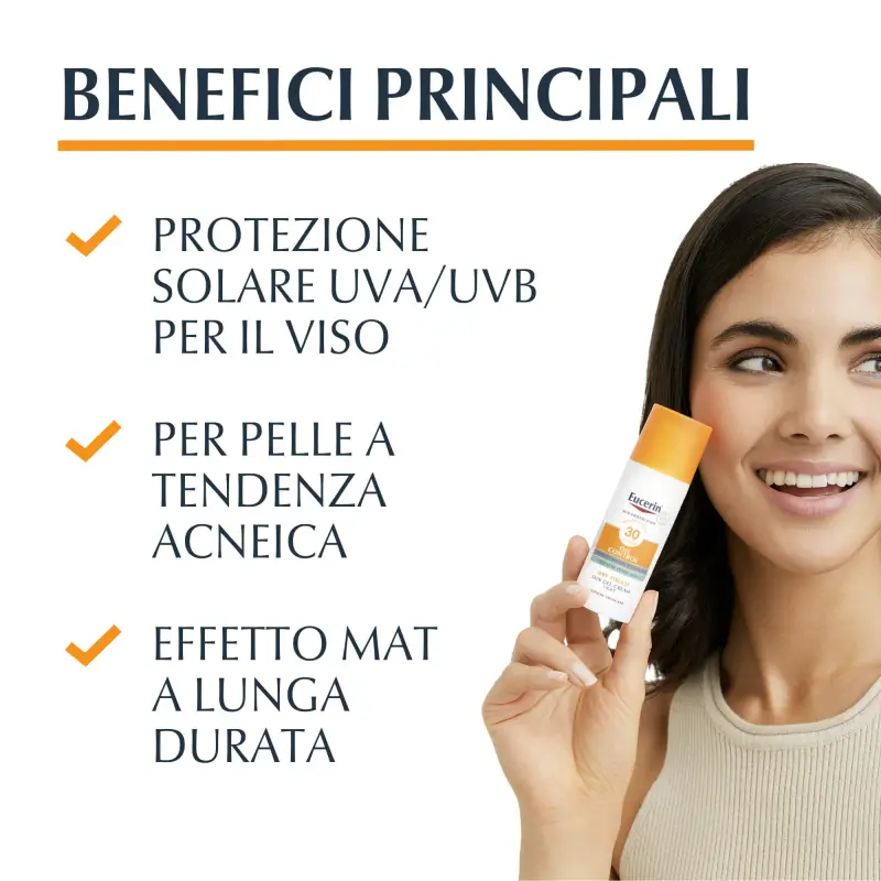 Sun Protection Oil Control Sun Face Gel-Creme Dry Touch SPF30 - Protezione solare viso miniatura 2