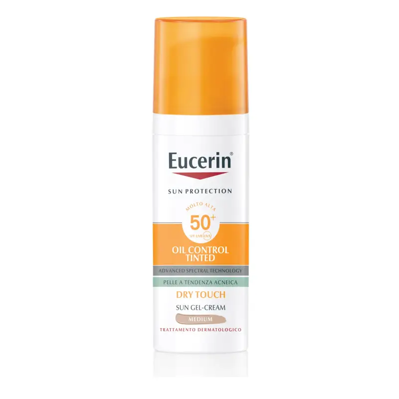 Sun Protection Oil Control Tinted Dry Touch Face Sun Gel-Creme SPF50+ - Crema colorata viso,Protezione solare viso