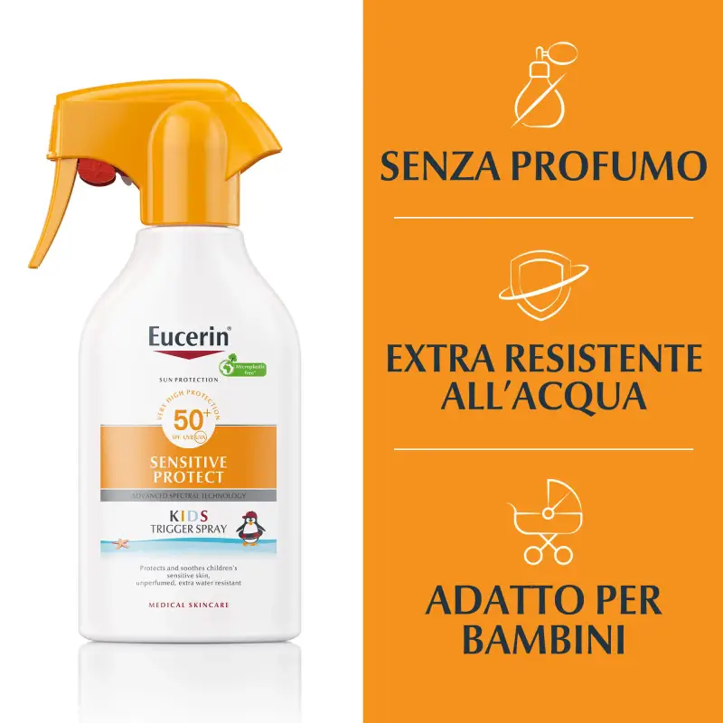 Sun Protection Sensitive Protect Kids Trigger Sun Spray SPF50+ - Crema Solare Bambini, Solari alta protezione miniatura 3