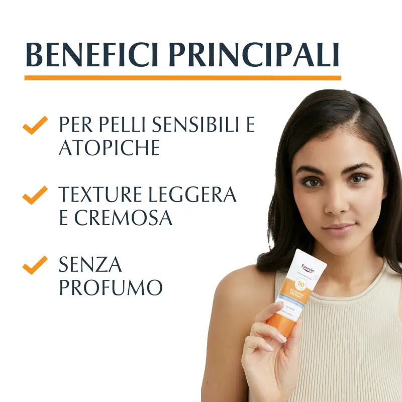 Sun Protection Sensitive Protect Sun Face Creme SPF50+ - Protezione solare viso miniatura 2