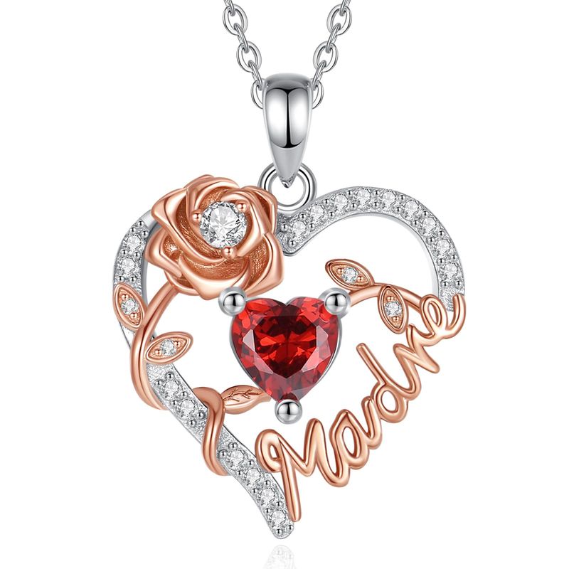 EUDORA Collana Harmony Ball Cuore Madre Argento S925