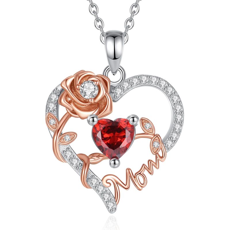 EUDORA Collana Harmony Ball Cuore Mamma Argento S925