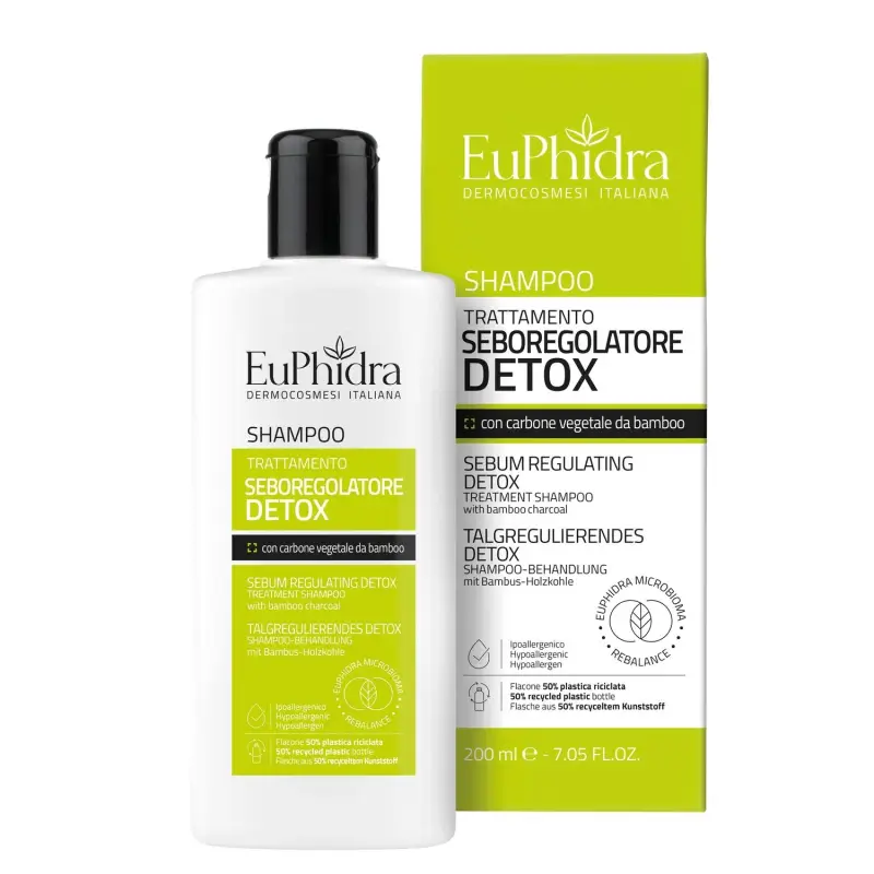 Cura dei Capelli Shampoo trattamento sebo regolatore Detox - Shampoo purificante,Capelli grassi