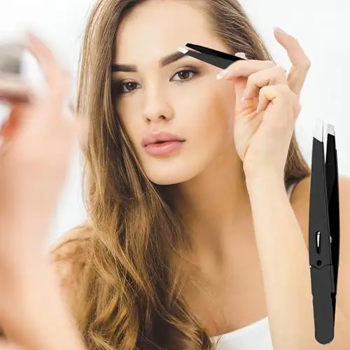 Eupneicu Pinzetta, Pinzetta Professionale Per Sopracciglia, Pinzette In Acciaio Inossidabile Per Sopracciglia, Per miniatura 3