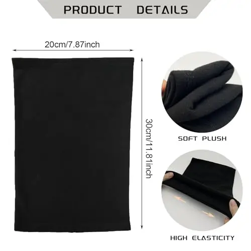 EUPSIIU 2 Pezzi Sciarpa Bambini Scaldacollo, Multifunzione Bandana Tubolare Maschera, Scaldacollo Termico Invernale miniatura 2