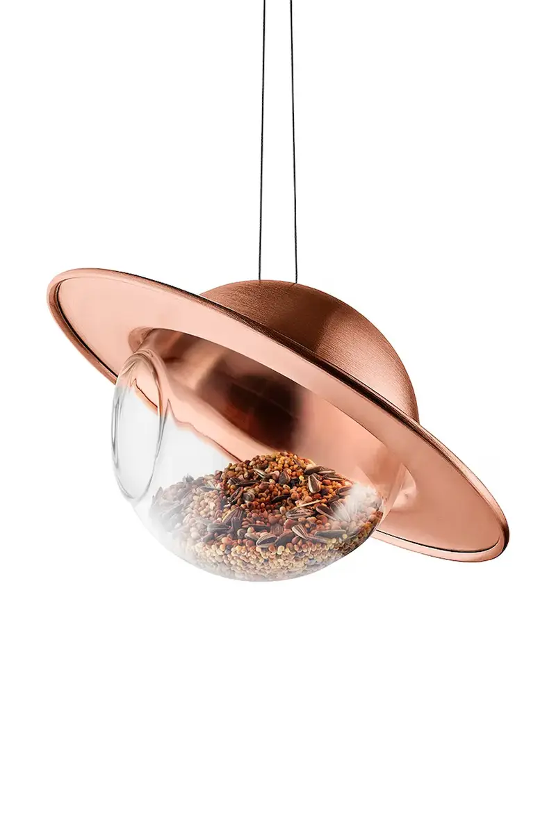 mangiatoia per uccelli Saturn colore arancione 0 miniatura 2