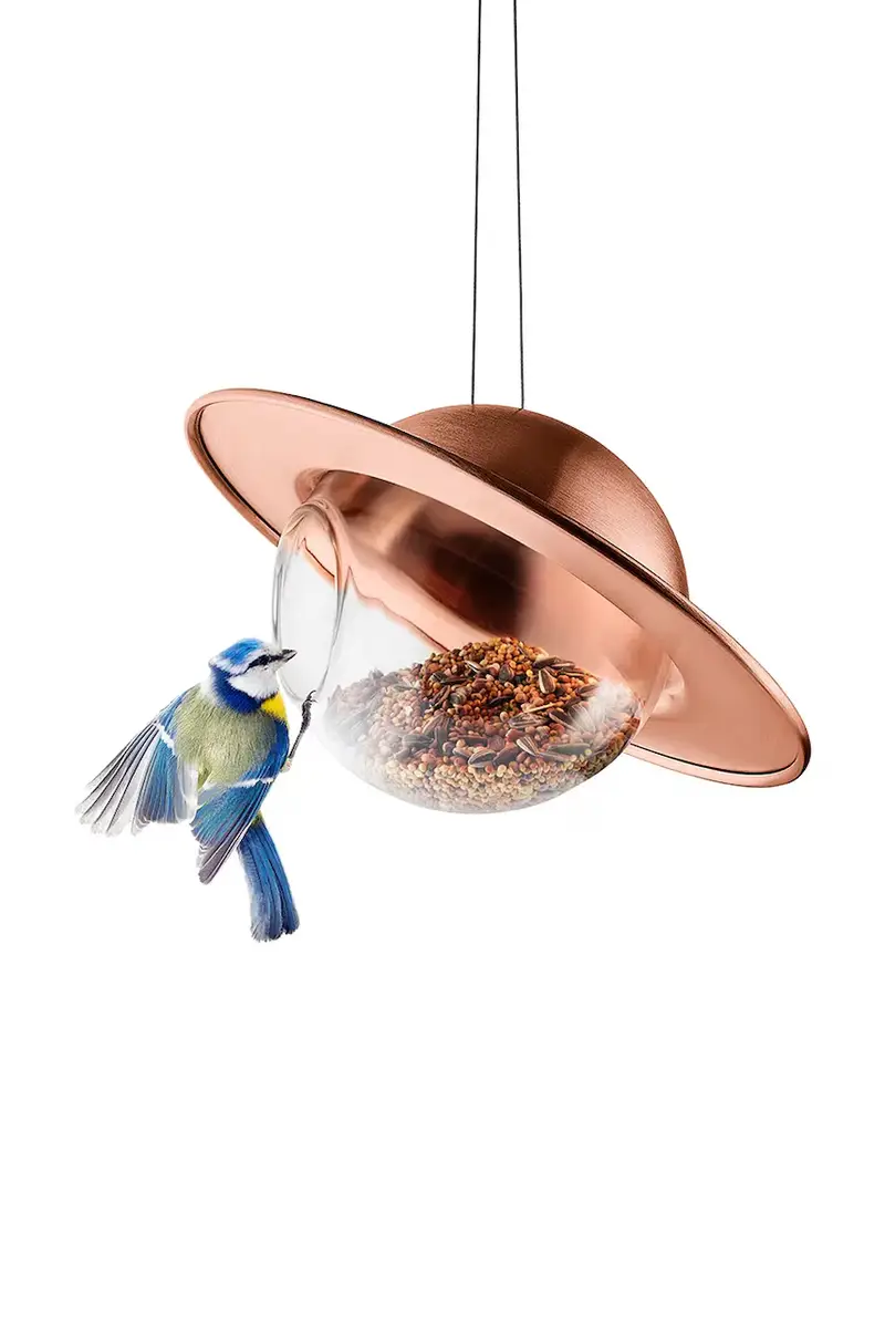mangiatoia per uccelli Saturn colore arancione 0 miniatura 3