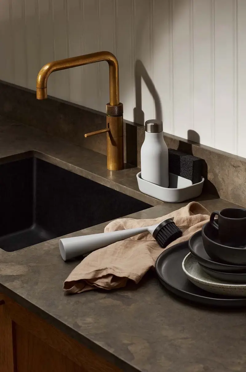 organizer per lavello Marble Grey pacco da 4 Grigio miniatura 3