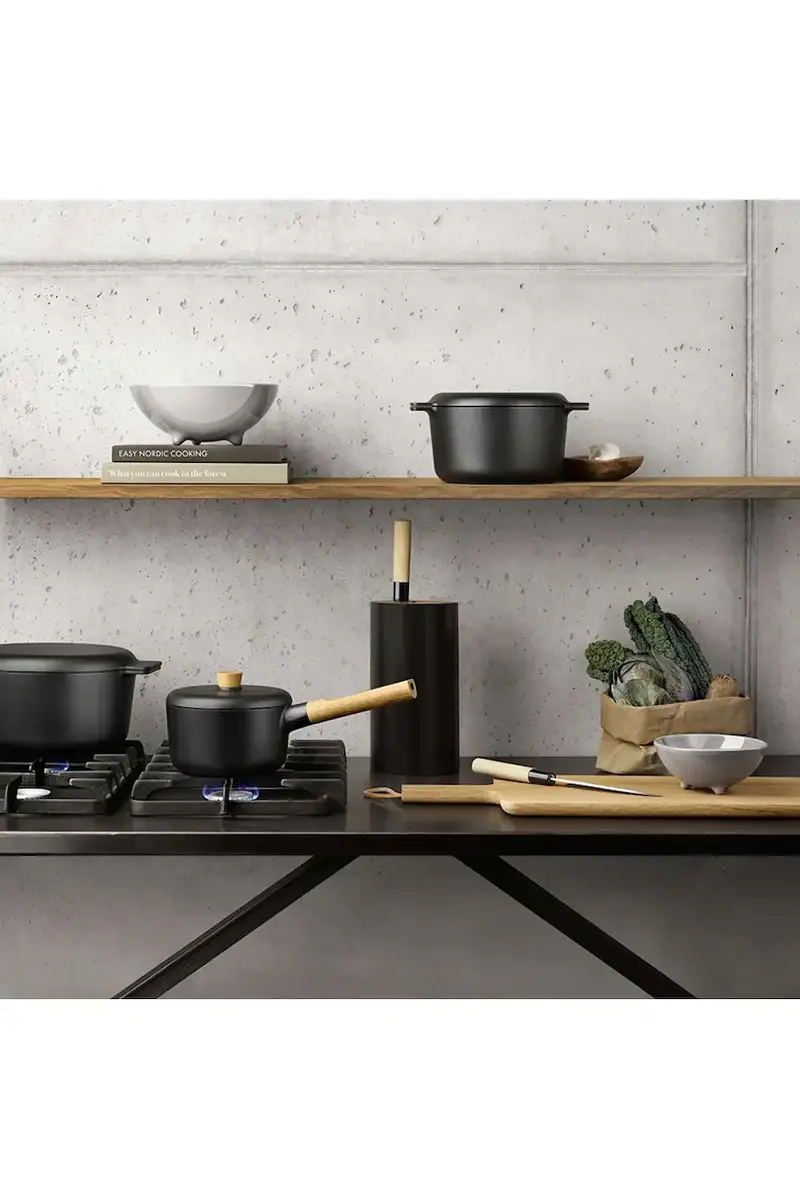 pentola con coperchio Nordic kitchen 3 L colore nero miniatura 3