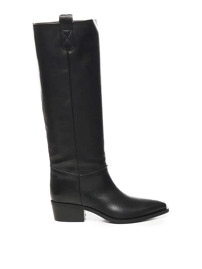 Stivali in pelle Nero