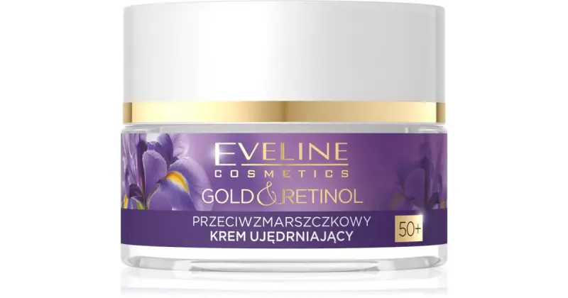 Crema Rassodante Antirughe Eveline Cosmetics Gold & Retinol 50+ 50 Ml