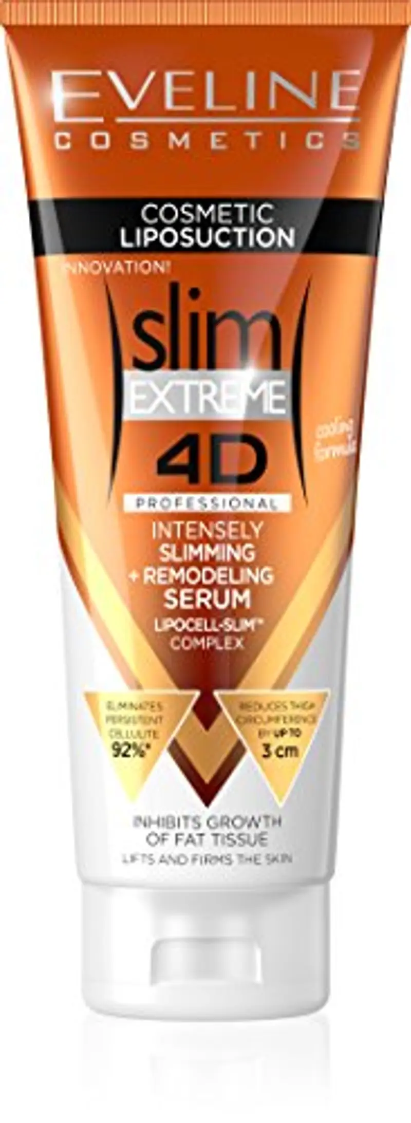 Eveline Cosmetics Slim Extreme 4D Siero Snellente e Rimodellante Intensivo con Tecnologia LIPO-DRILL 4D - 250ml