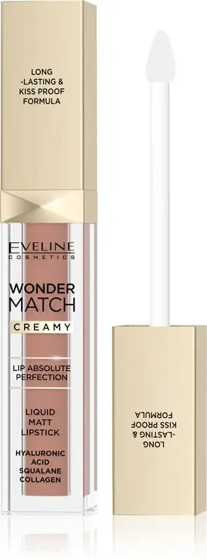 Wonder Match Rossetto Liquido Matte Lunga Tenuta Con Acido Ialuronico Colore 11 Milky Nude 6.8 Ml