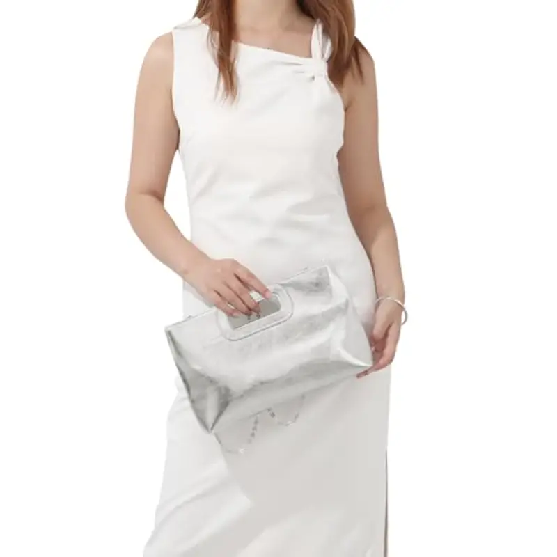 EVEOUT Pochette Donna Argento 1604141 miniatura 2