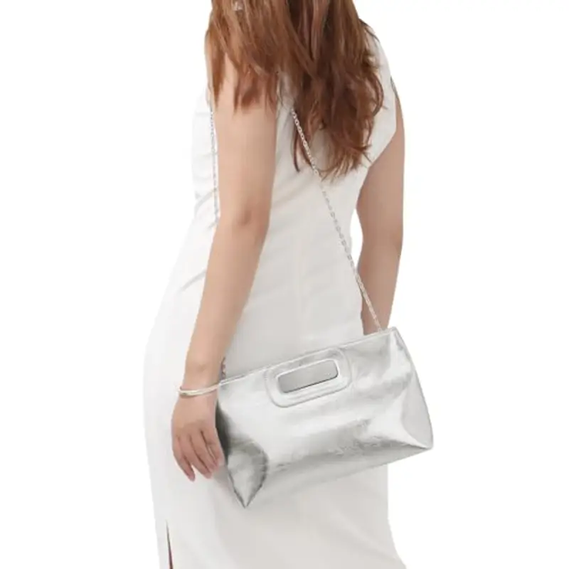 EVEOUT Pochette Donna Argento 1604141 miniatura 3